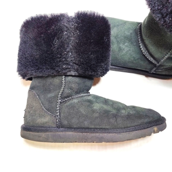 UGG Australia Womens 12-inch Classic Gray Suede Sheepskin Tall Winter Boot Sz 9 - Picture 8 of 13